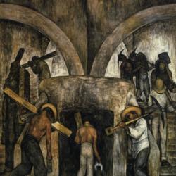 Diego Rivera entrée à la mine